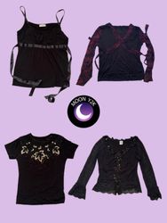 Y2K Gothic E girl Tops (M-690)