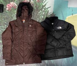 Nike and north face puffer jacket