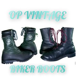 OP VINTAGE 0028 VINTAGE Biker boots