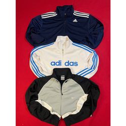 Nike and Adidas track jackets