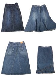 Denim Maxi Skirts