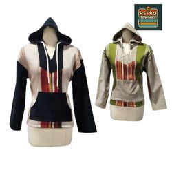 SS25 Upcycled Curtain Tapestry & Corduroy Hoodie