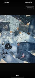 D&g Armani g star back print jeans