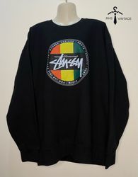 Stussyリワークスタイルスウェットシャツ