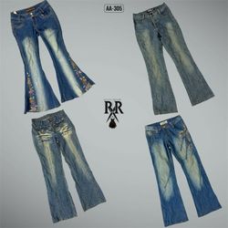 Y2K IT Girl Unique Denim Jeans (AA-305)