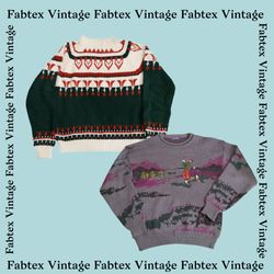 (FV-134) Printed Wool Sweater