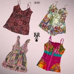Y2K Rosy Bloom Cami Tops (AA-314)