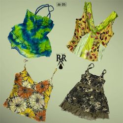 Y2K Forest Wave Mix Cami Tops (AA-315)