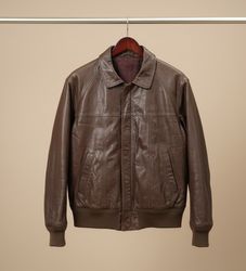 Bomber Leather Jackets Vintage (AIO-0152)
