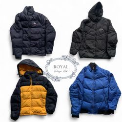 Mix Branded Puffer Jackets North Face, Adidas, Nik..