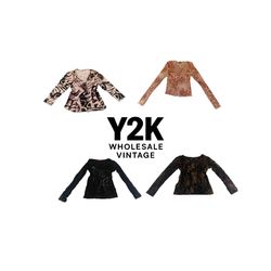 Y2K European Mesh Long Sleeve Tops  (YWV214)