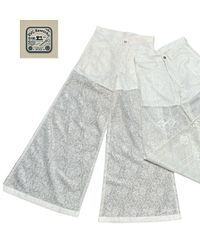 Upcycled Lace Net Pants