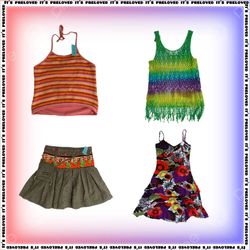 70s Groove Babe - tops, robes, jupes SRK (SS-1401)