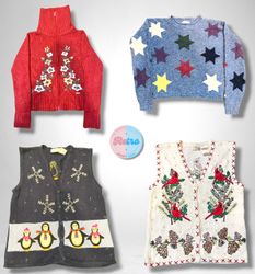 Tricots d'ambiance Noël Wintage/Y2K confortables (..