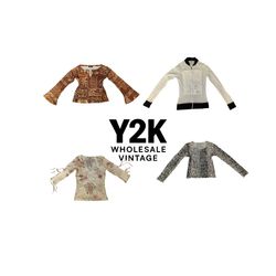 Y2K European Mesh Long Sleeve Tops  (YWV225)