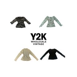Y2K European Mesh Long Sleeve Tops  (YWV227)