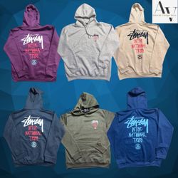 Stussy rework style internation tribe ss hoodies