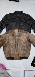 Men's vintage bomber leather jackets
