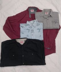 CRZ0109 Vintage Retro Wrangler Button-Up Shirt