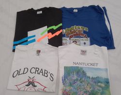 CRZ0119 ヴィンテージレトロシングルステッチグラフィック＆プレーンTシャツ