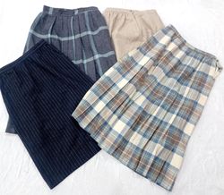 IQ0905 Y2K Checkmate Retro Drop Skirts