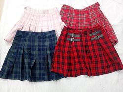 IQ0908 Y2K Checkmate Mini Skirts