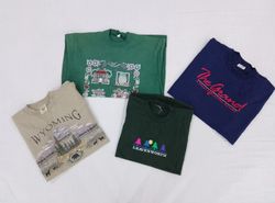 CR5342 Vintage Single Stitch Graphic T-Shirt Bundl..