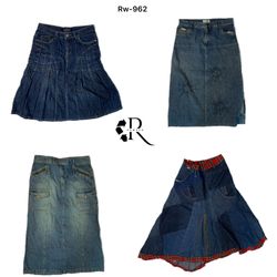 Y2K Unique denim Midi Skirts (RW-962)