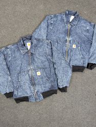 Vintage Carhartt Reworked Style Acid Washed Blue D..