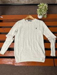 Ralph Lauren 1/4 zip et tricot à torsades