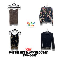 Y2K PASTEL REBEL MIX BLOUSES - FFV 0087
