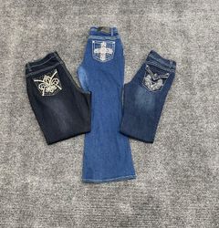 Y2K verzierte Jeans (Bootcut und Flared)