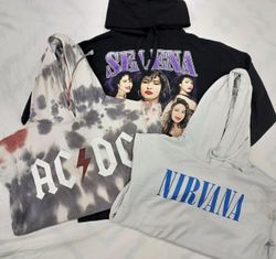CRZ0145 Vintage Retro Rock & Pop Musik Hoodie