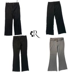 Pantalons de bureau évasés uniques Y2K (RW-980)