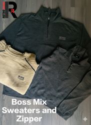 Boss Mix sweaters and zippers