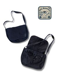 Upcycled Black Denim Bag