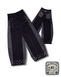 Upcycled Balloon Eyelets Pants
