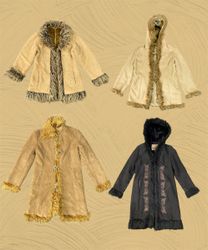 70s Style Faux Suede Penny Lane coats (TS:1153)
