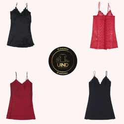 Y2K Romantic Goth Slip Dresses