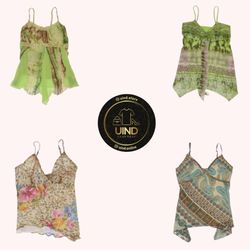 Y2K Forest Fairy Cami Tops