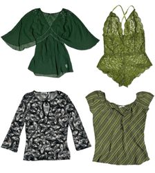 Y2k Green Lover! Y2k Tops: TT-014
