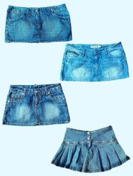 Vintage Y2K Denim Mini Skirt Collection (TS-1133)