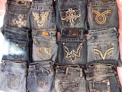 SILVER AND OTHER MIX BRANDS JEANS (MR 3005)