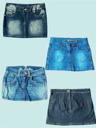 Paris Hilton Era Y2K Denim Mini Skirt (TS-1136)