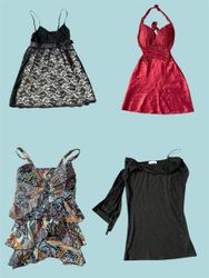 Collection de mini robes glam des années 2000 (TS-..