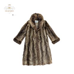 Manteau en vrai fourrure et fourrure de renard mél..