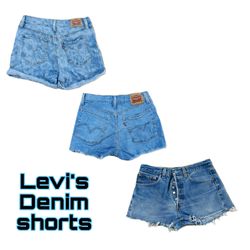 Levi’s denim mini shorts