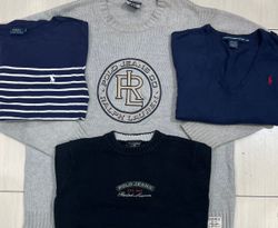 ralph lauren mixed sweater