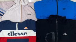 mixed branded track jackets