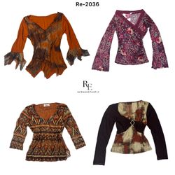 Y2k mix unique tops à manches longues (Re-2036)